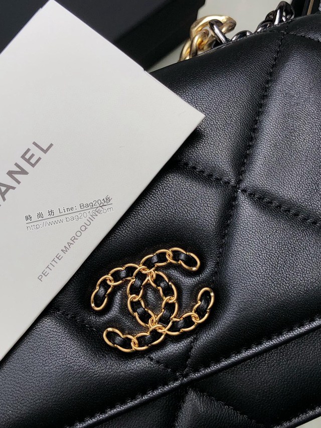 Chanel專櫃新款原單鏈條女包 型號:0957 香奈兒19拼色鏈條斜挎小包 djc4687